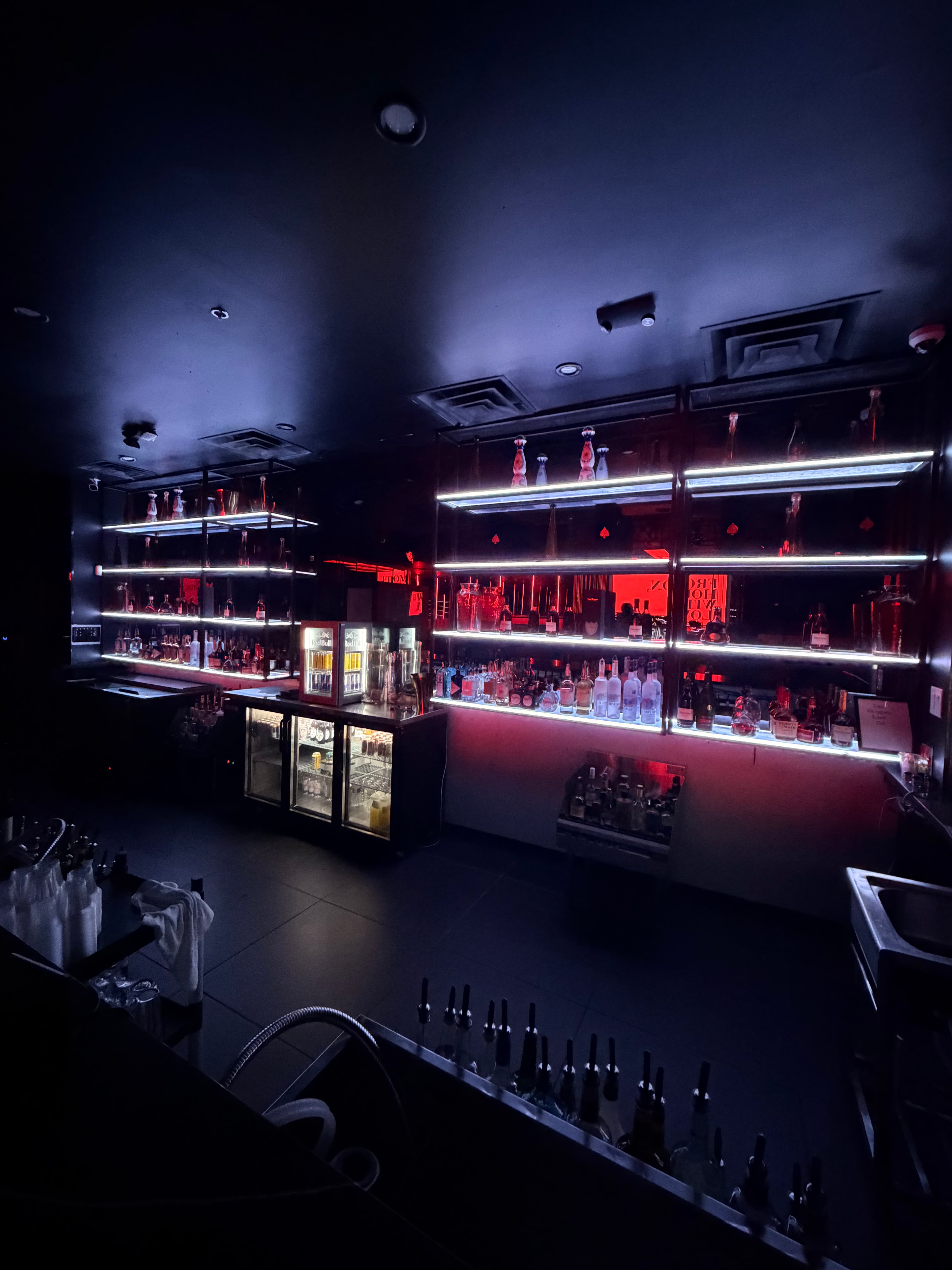 Illuminated bar at Status
